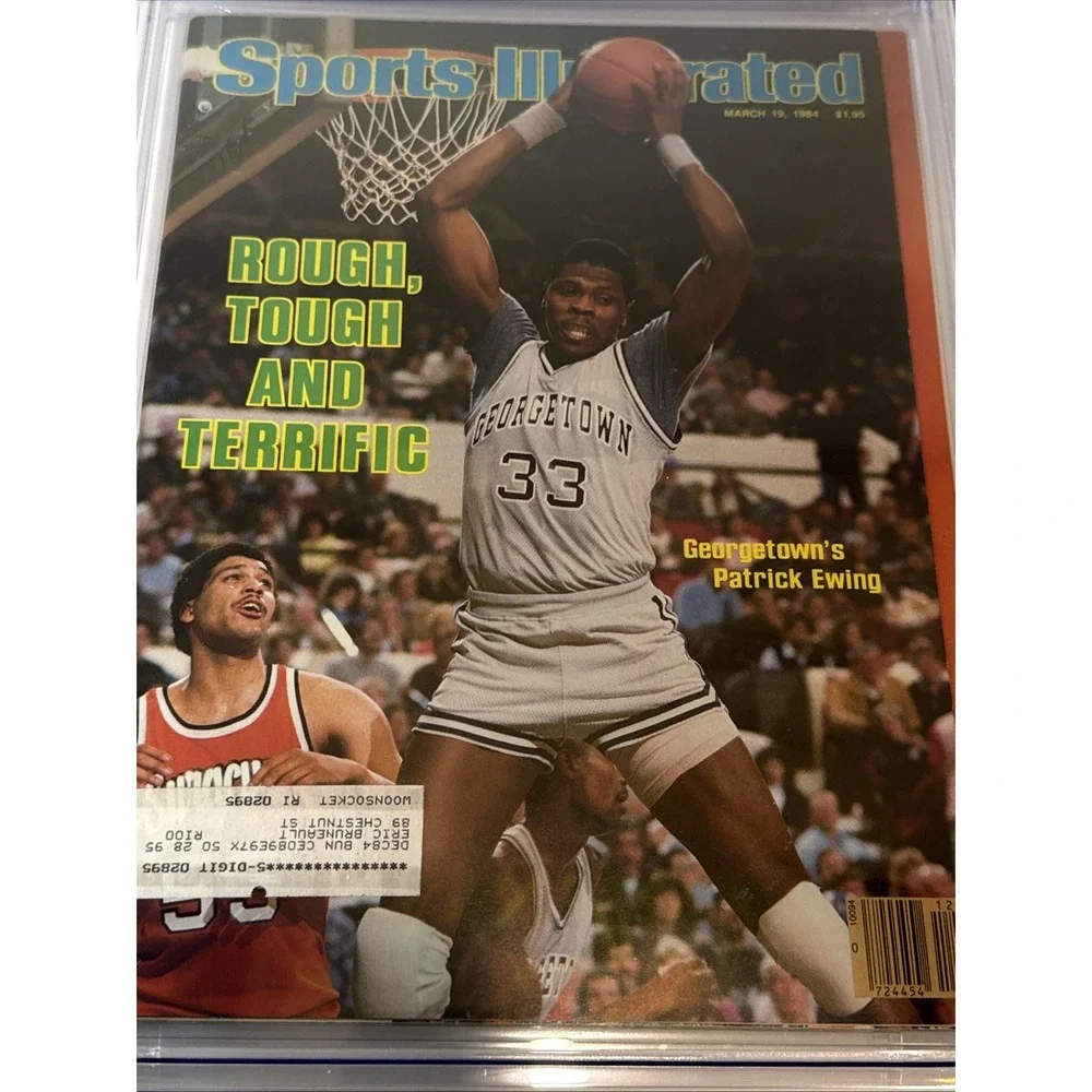 Sports Illustrated Patrick Ewing Georgetown March 19 1984 CGC Graded 9.0